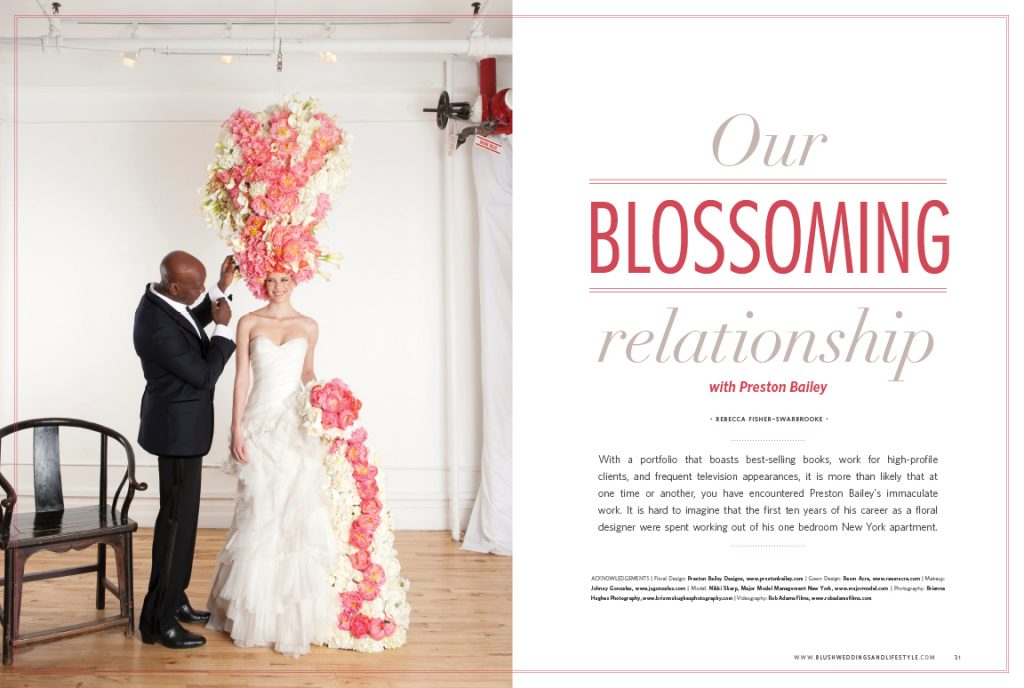 Blush Magazine: Preston Bailey Cover Shoot