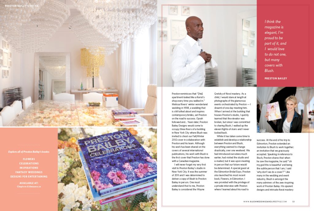 Blush Magazine: Preston Bailey Cover Shoot