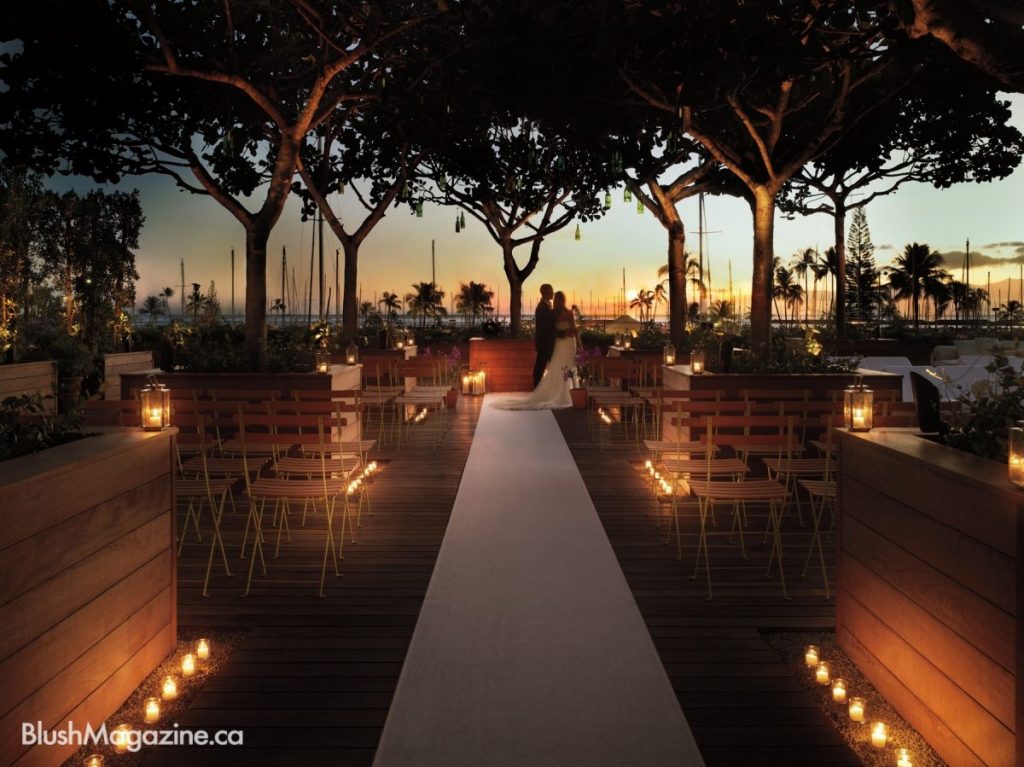 The Modern Honolulu Pool Bar Wedding