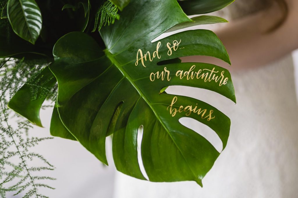 A Tropical and Marble Inspiration Shoot