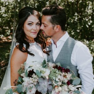 Kristine + Reese: Rustic Alberta Barn Wedding