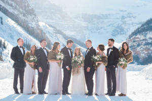 Sara + Tommy: Winter Lake Louise Wedding