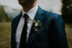 Groom's Blue Suit
