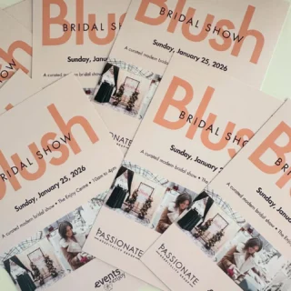 A glimpse of our gorgeous promo cards. The Blush Bridal Show is taking place on January 25 at the Enjoy Centre 💌💍 Can’t wait to see all the future brides and wedding dreamers there! 

#BlushBridalShow #WeddingInspo #YEGWeddings #BridalShow2026